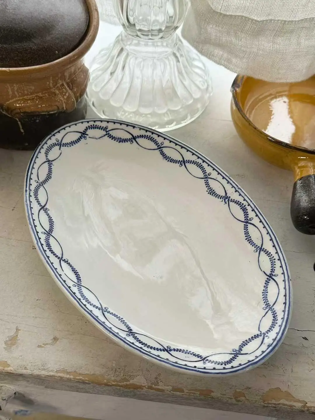 Boch Vintage Small Oval Plate