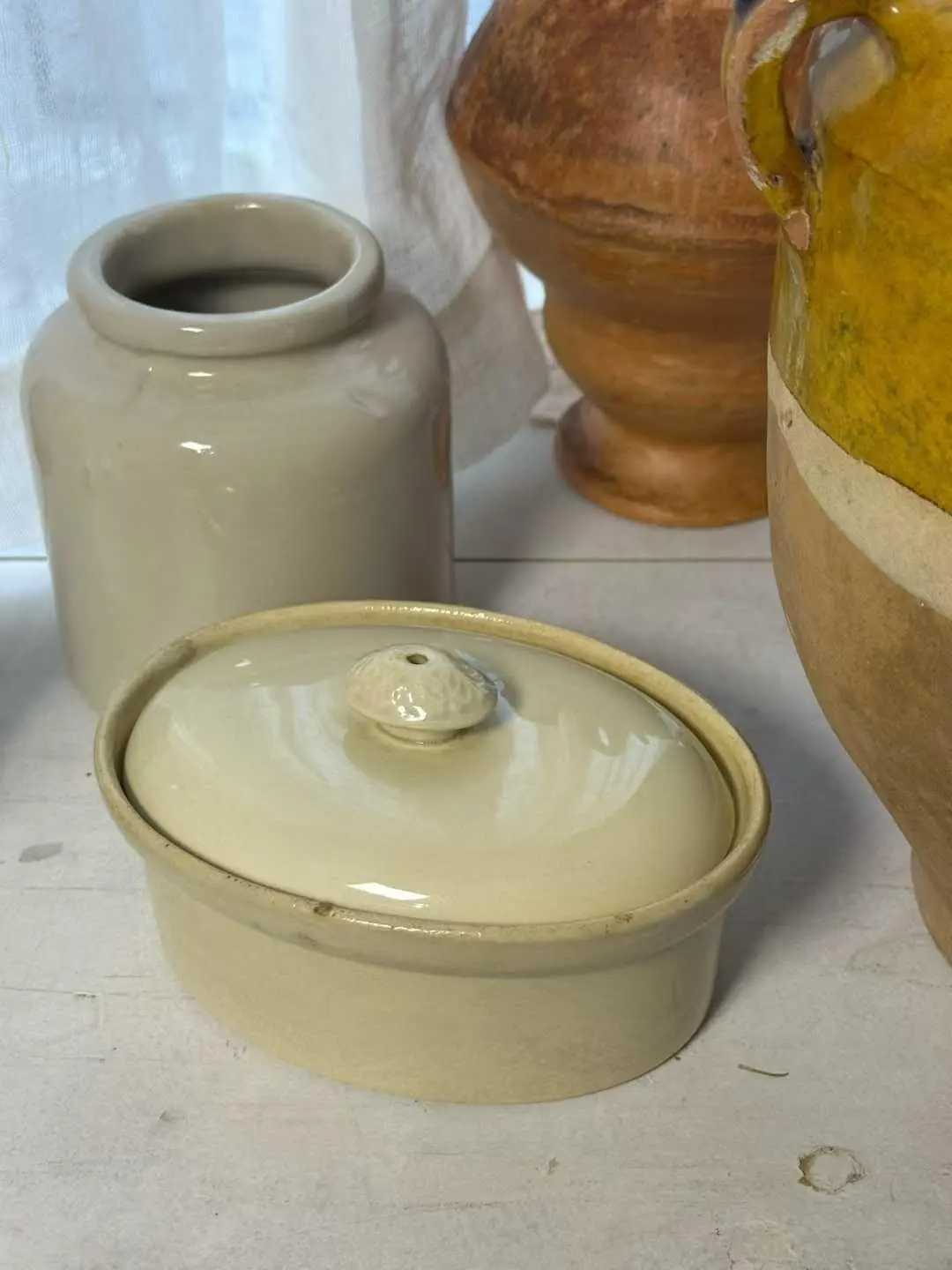 Antique Lunéville Pâté Jar, France