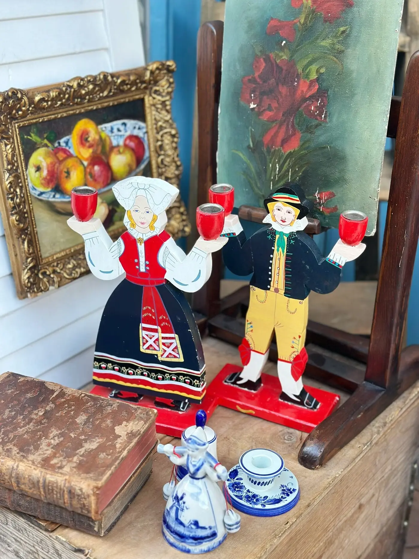 French Vintage Shop Collection — Glass Reagent Bottles, Floral Porcelain & French Ornaments