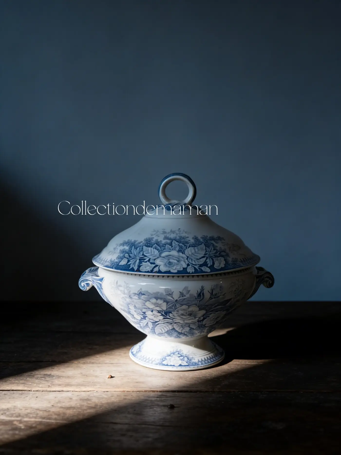 Sarreguemines Garden Series Soup Pot, 1900