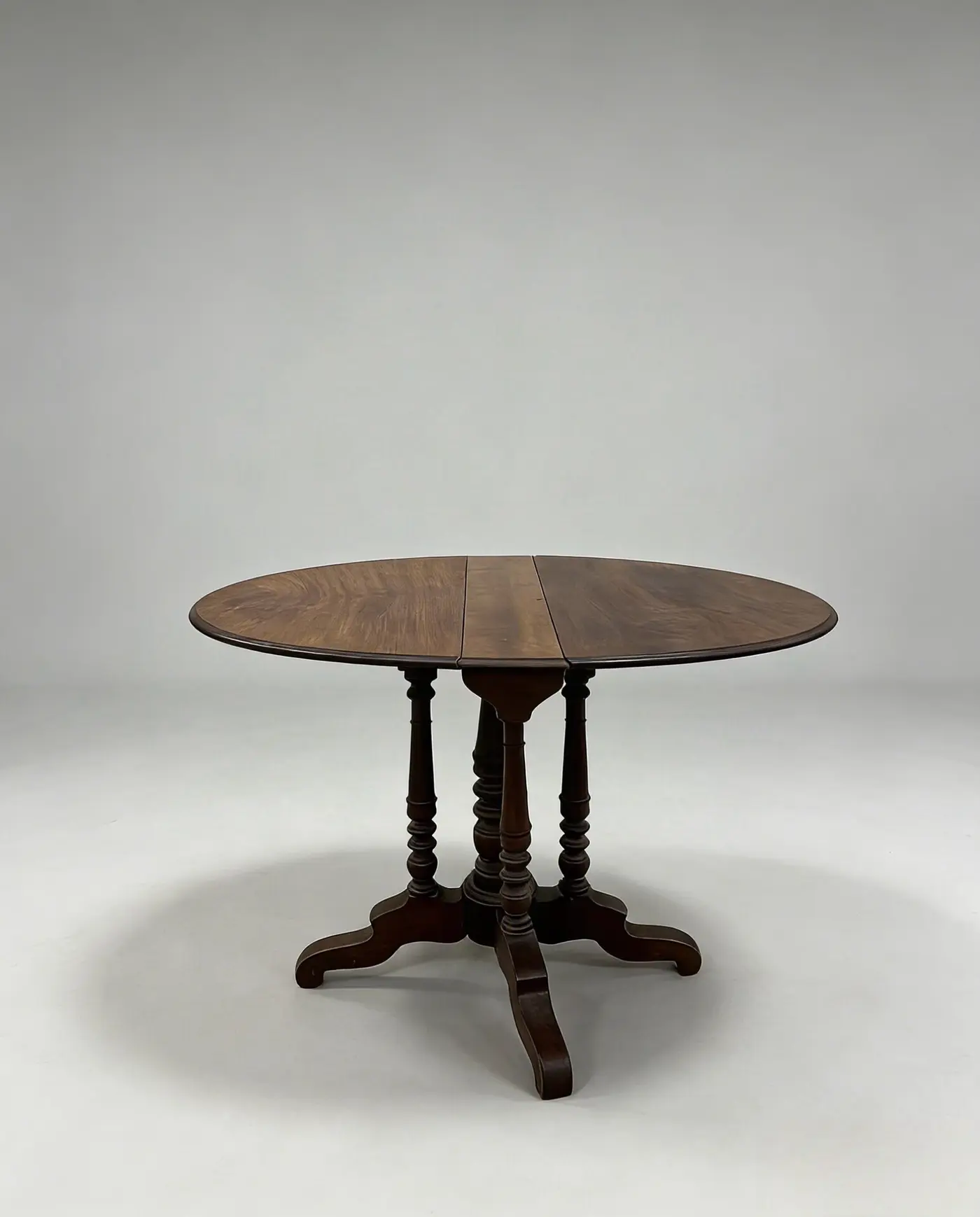 French Walnut Butterfly Drop-Leaf Table — Anglo‑French Country, Late 19th–Early 20th Century
