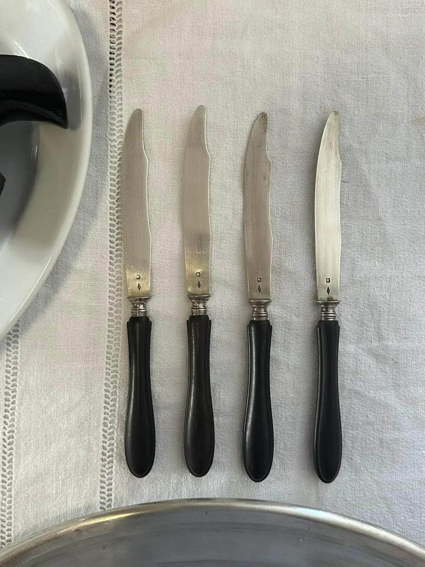 French Antique Solid Silver Fruit and Cheese Knife — Minerva First Standard