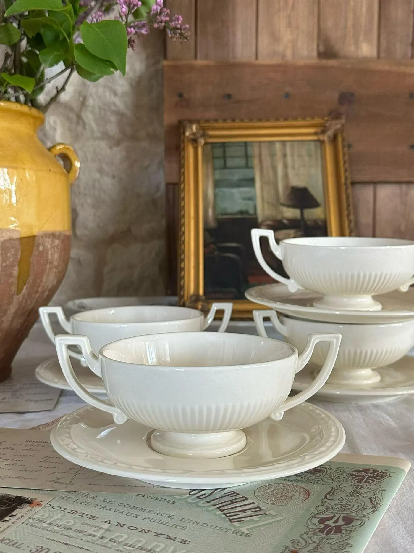 Creamware Two-Handled Cup