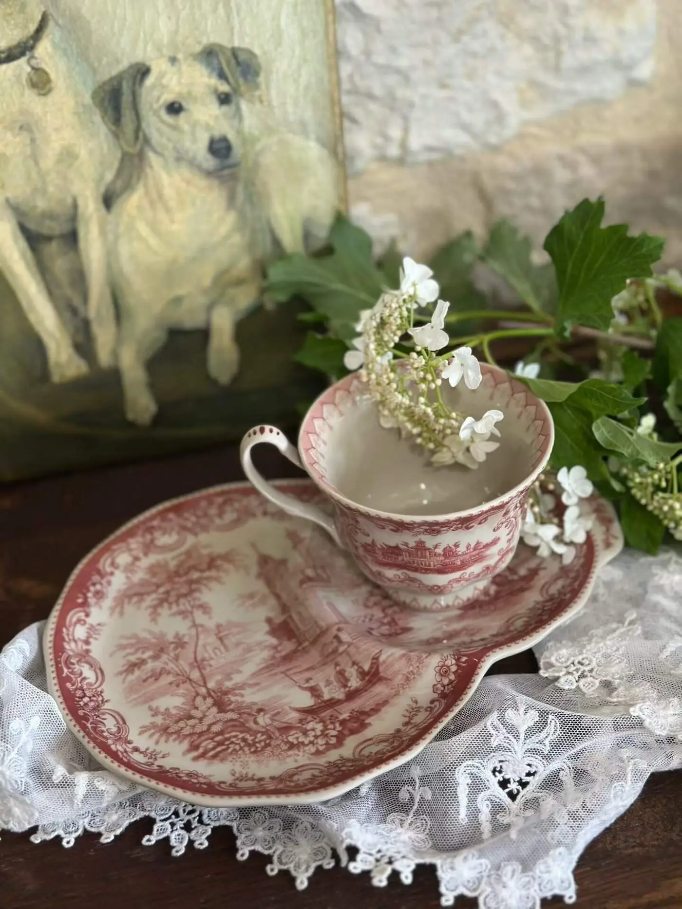 Vintage British Afternoon Tea Cup with Saucer