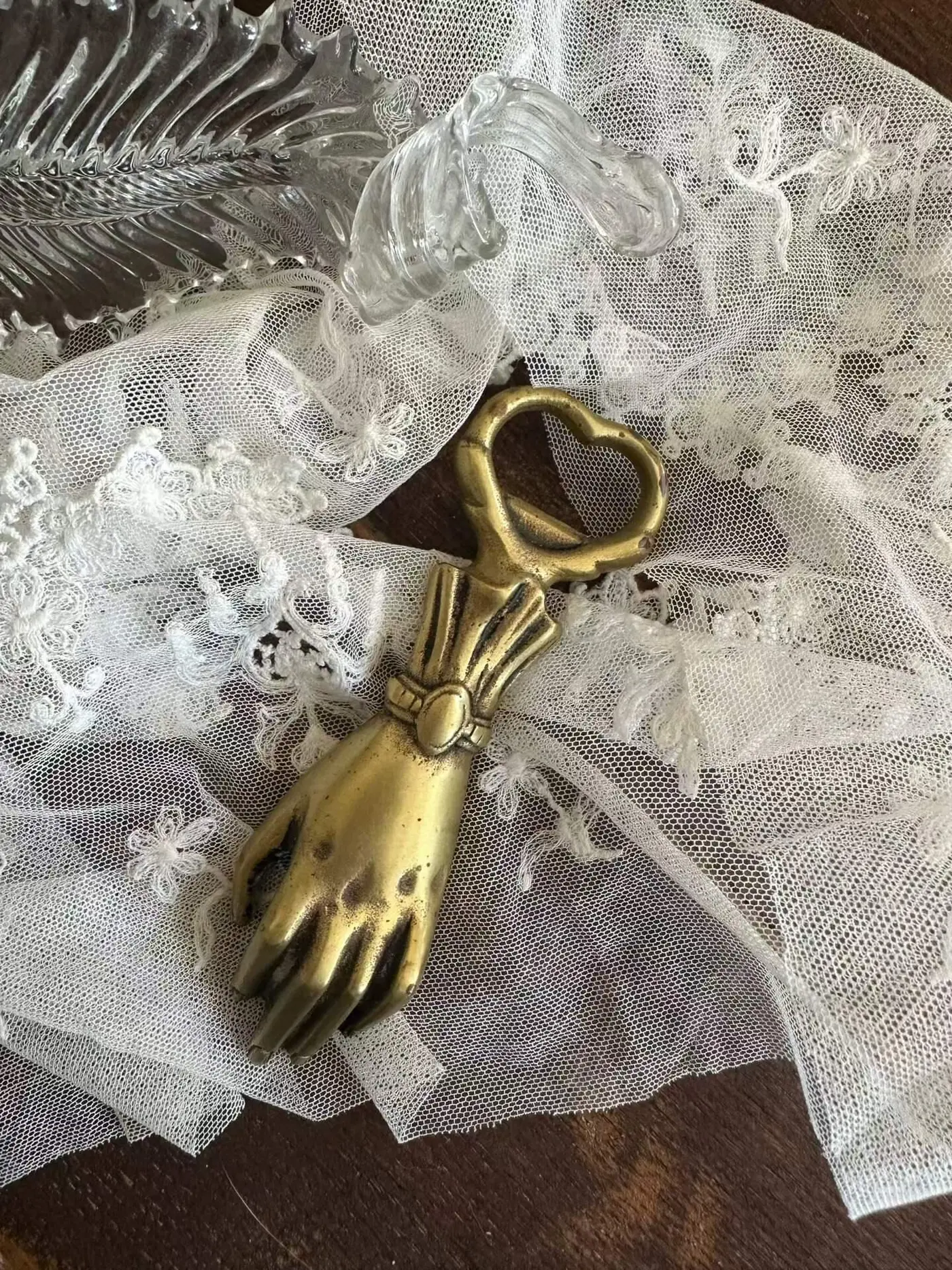 Vintage Huangtong Hand Bottle Opener, 12 cm
