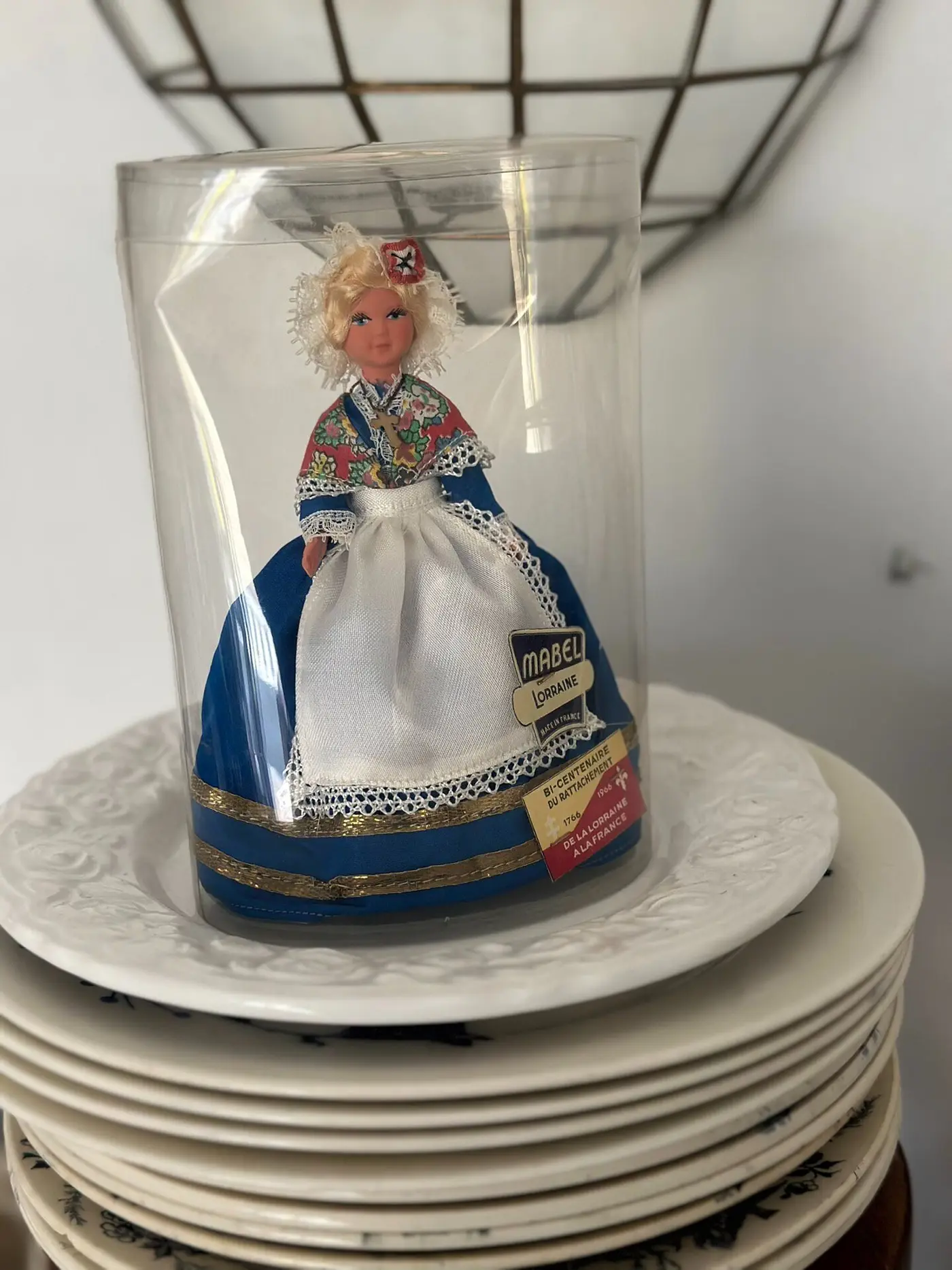 1966 French MABEL Lorraine Traditional Costume Commemorative Doll, Original Box