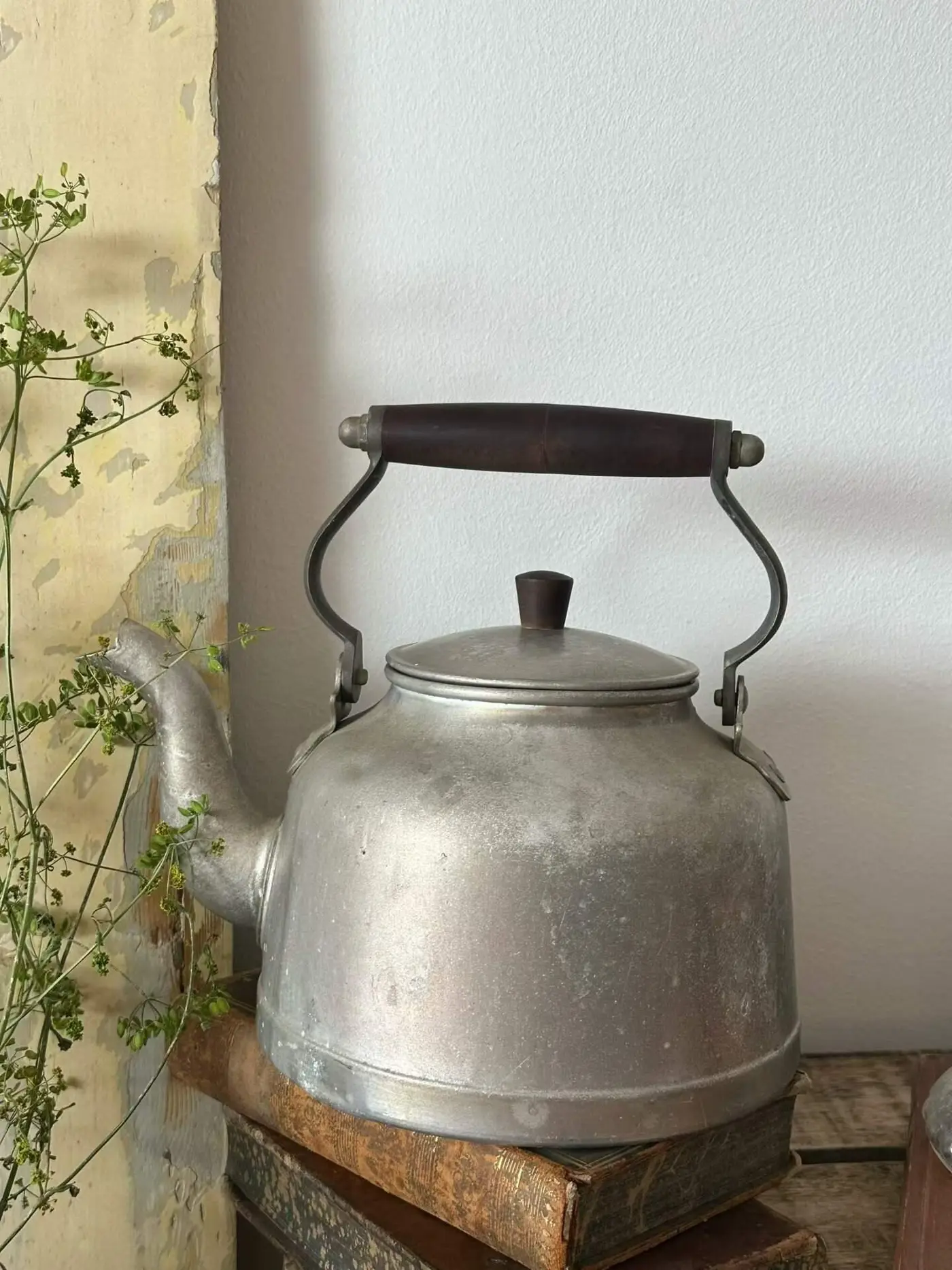 French Vintage Aluminum Pitcher