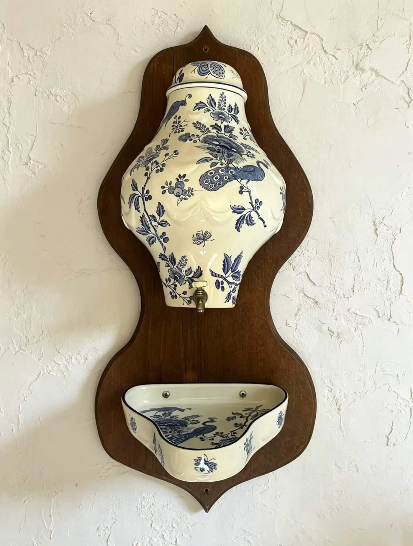 Belgian Vintage Wall Fountain, 68 x 32 cm
