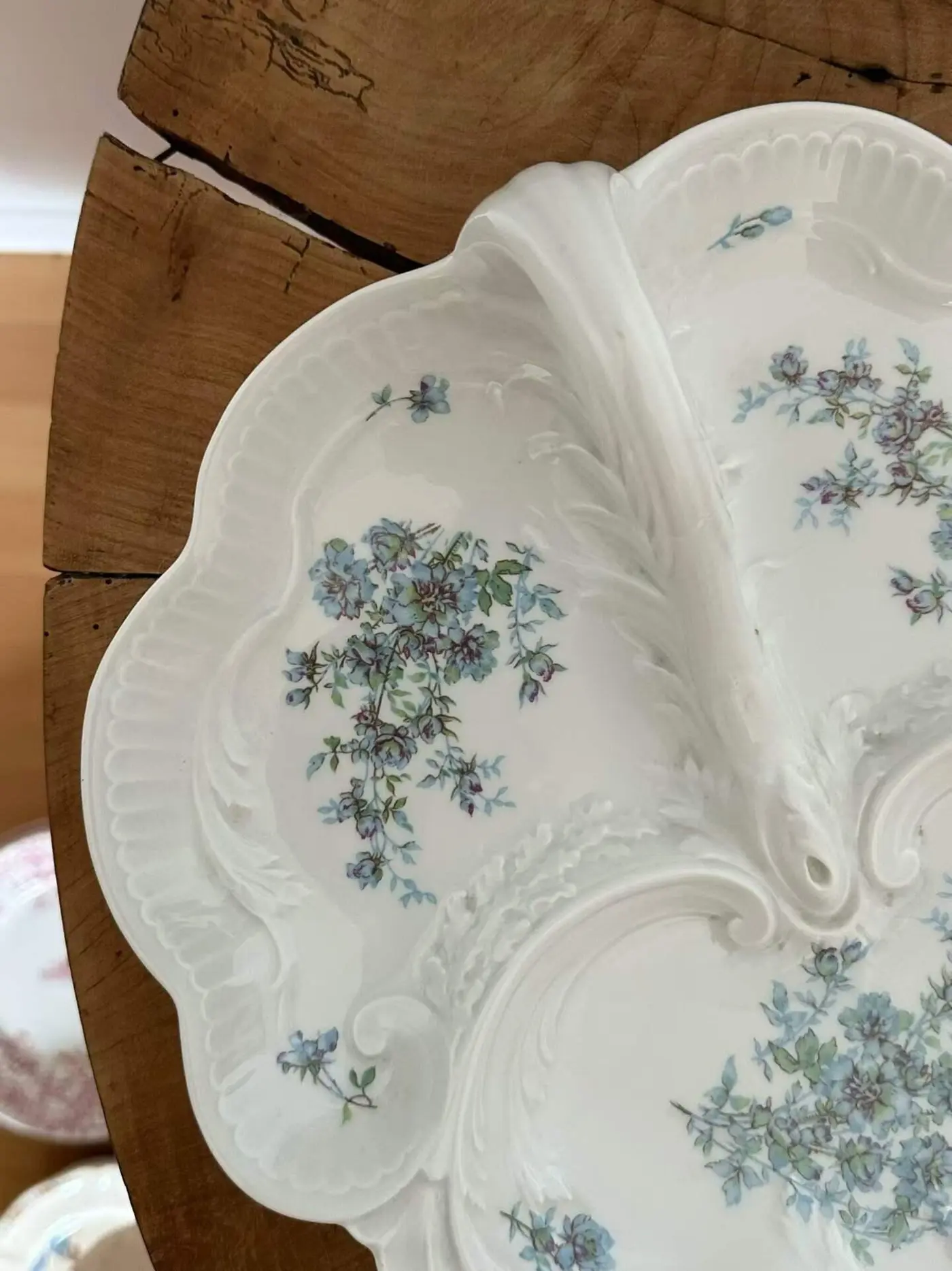 Vintage French Limoges Handled Pastry/Appetizer Plate