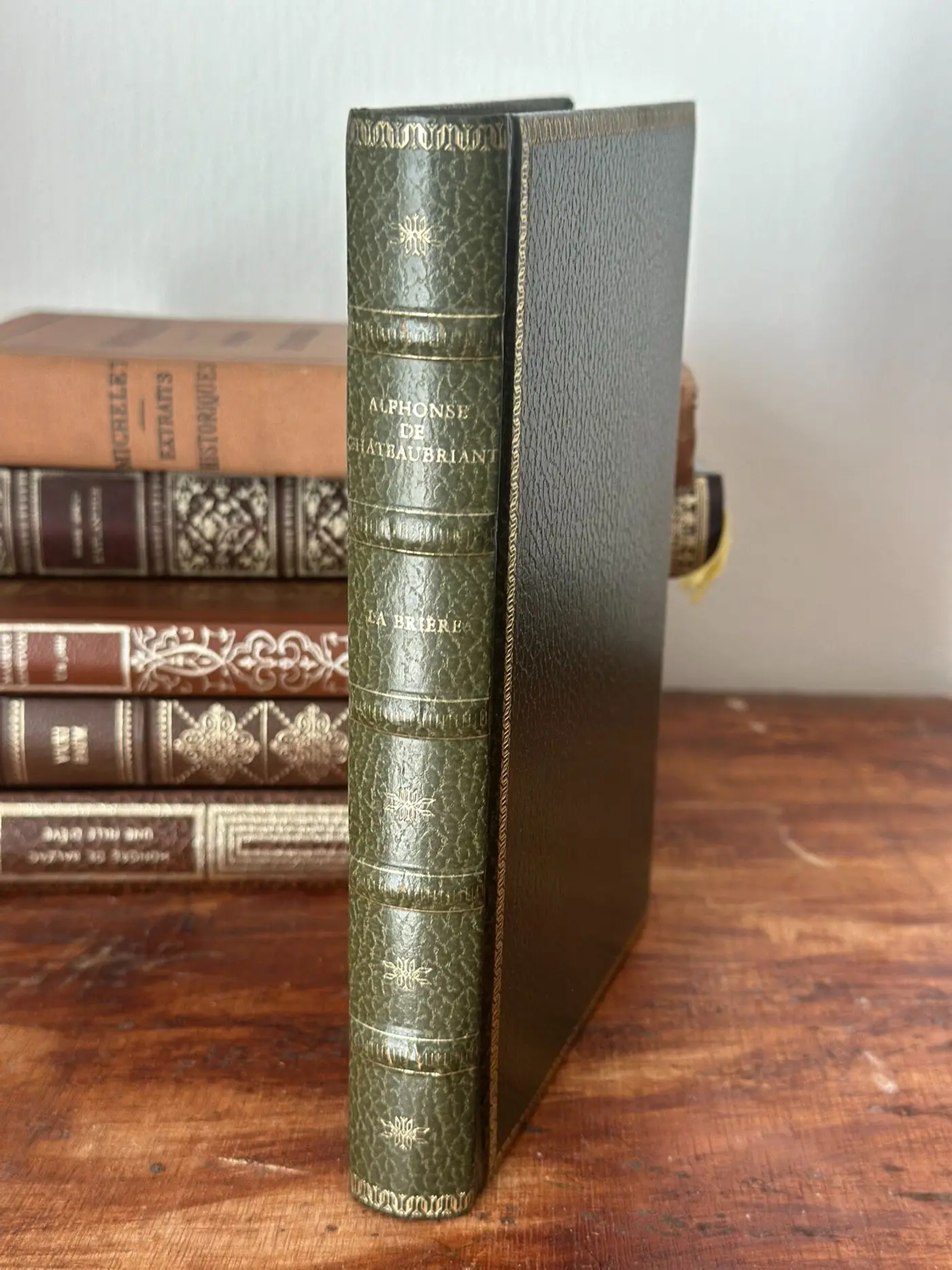 Vintage French Hardcover 'La Brière' by Alphonse de Chateaubriant — Dark Green Gilt-Stamped (éditions Rencontre, 1960s)