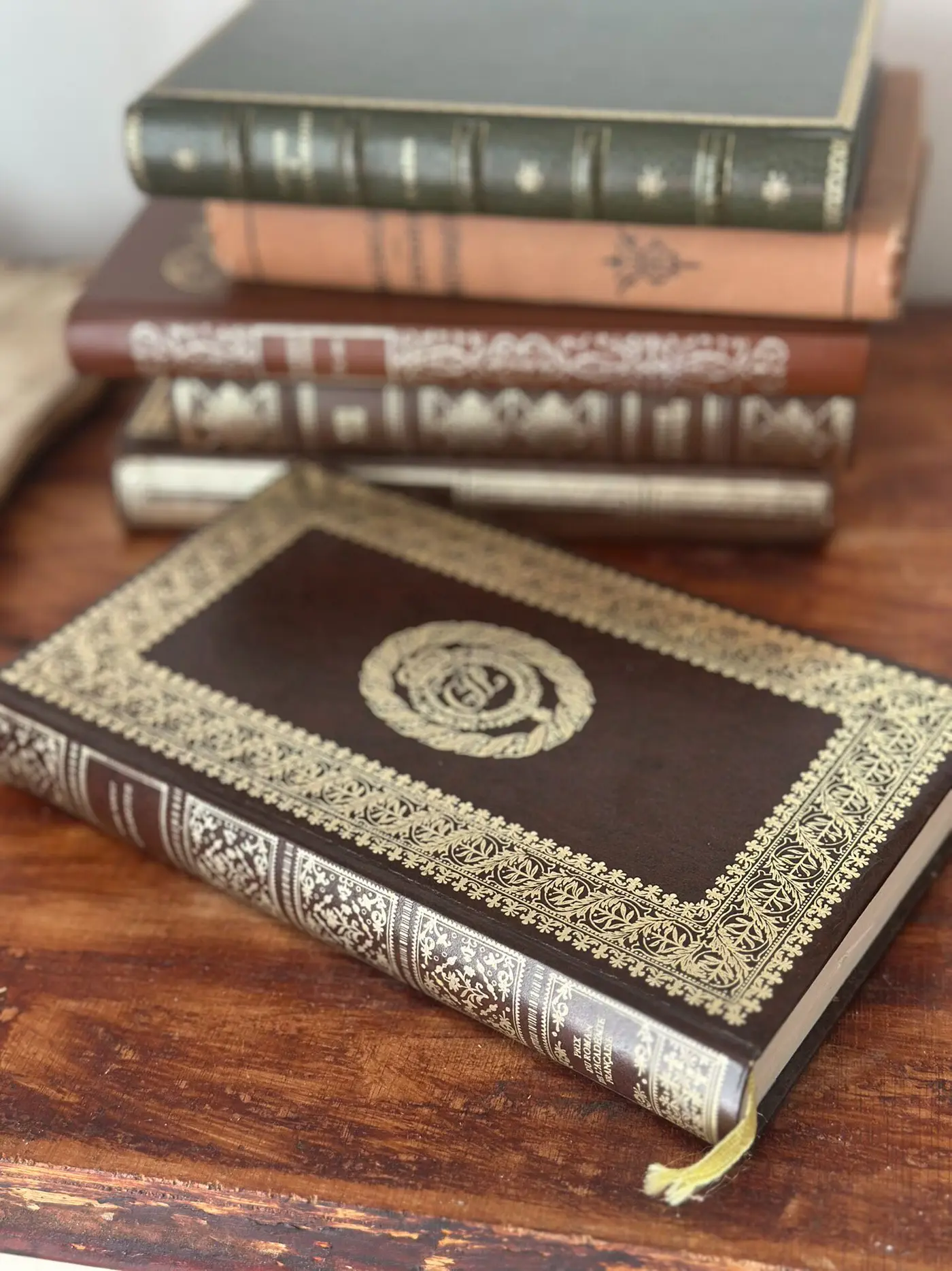 20th-Century French Vintage Gilt-Decorated Hardcover — Pierre Benoit, L'Atlantide