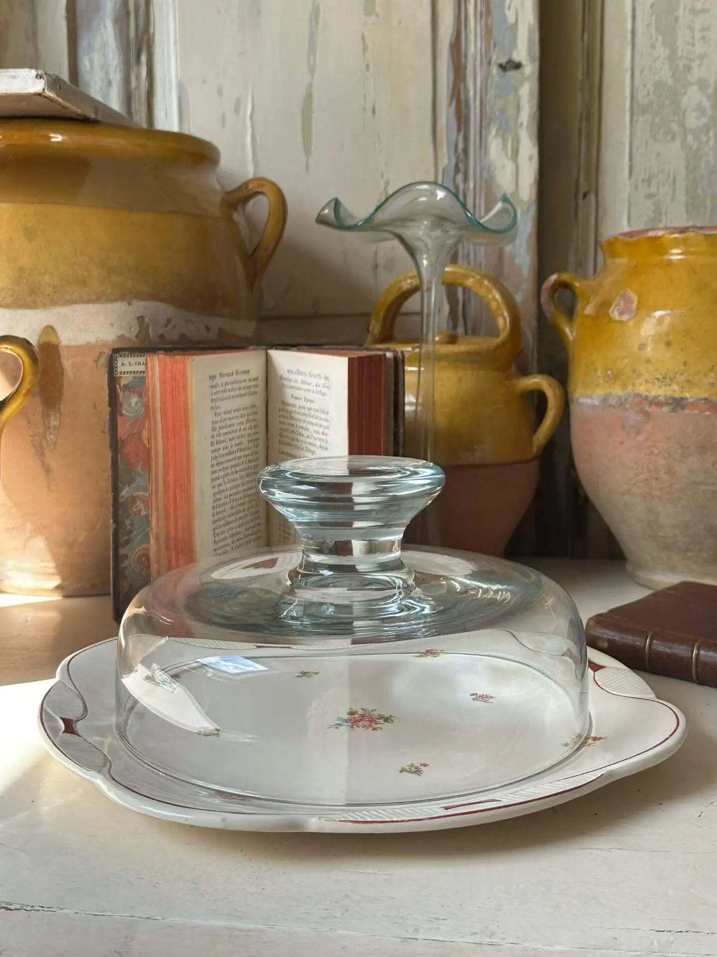 French Vintage Glass Cloche