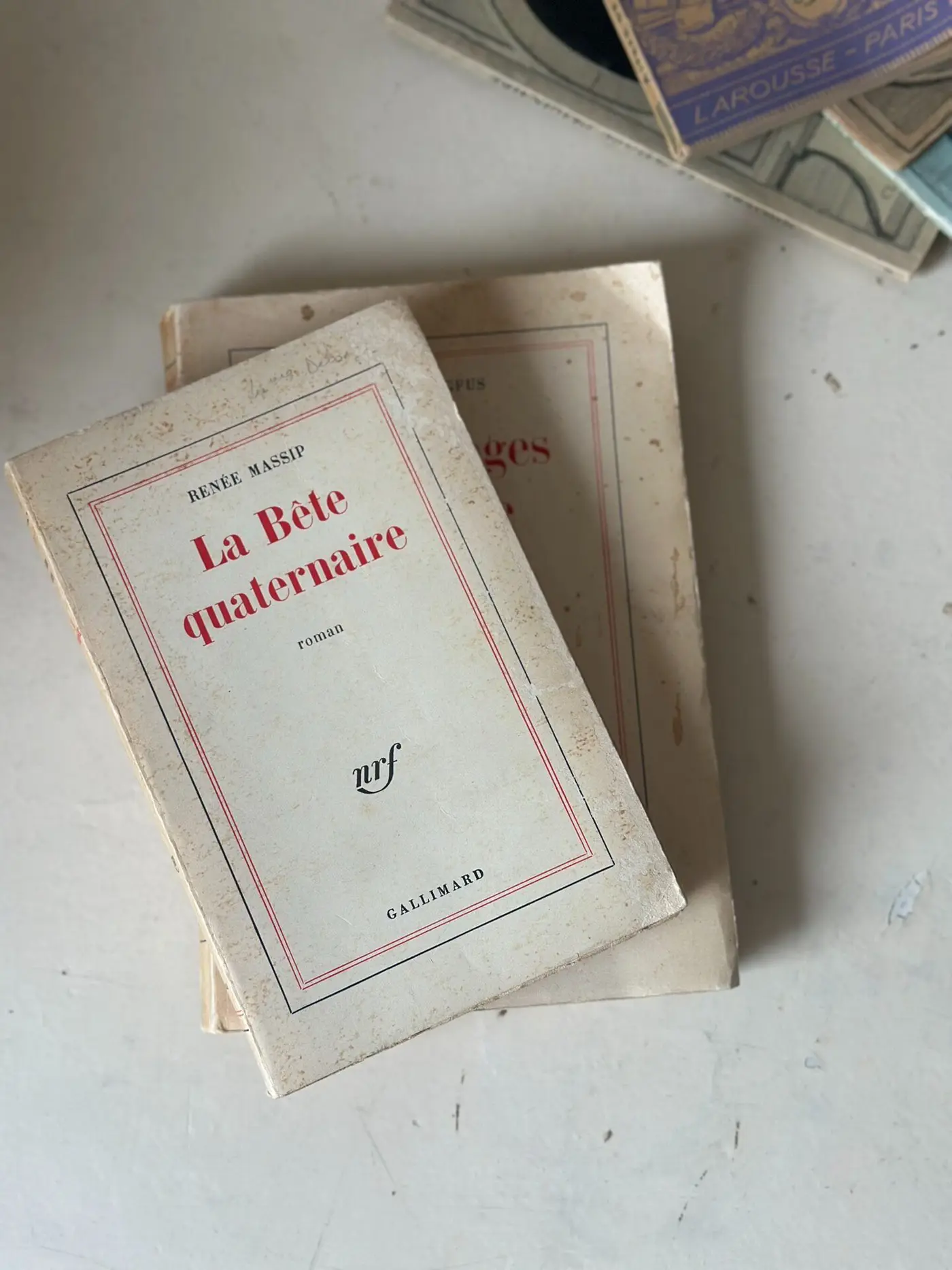 Pair of Vintage Gallimard NRF French Books