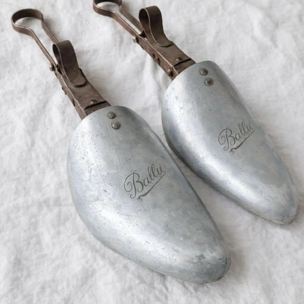 Pair of Vintage Bally Aluminum Shoe Trees