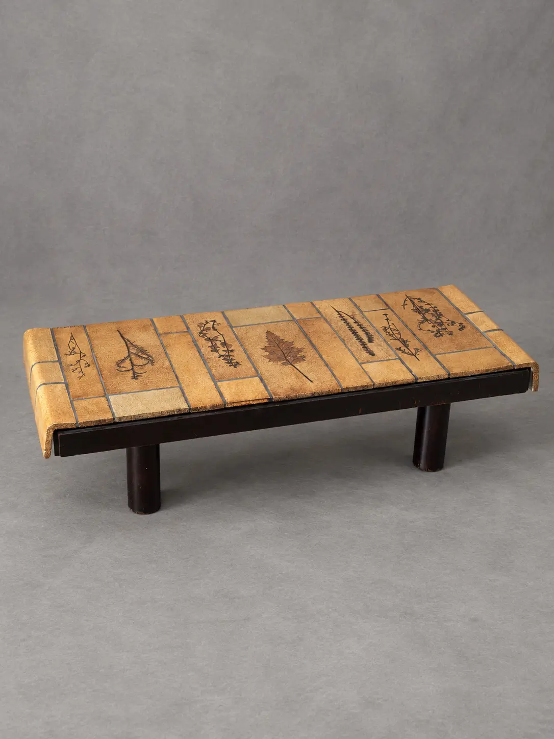 Roger Capron Ceramic Plant Specimen Coffee Table, Vallauris, France, c.1960s–1970s