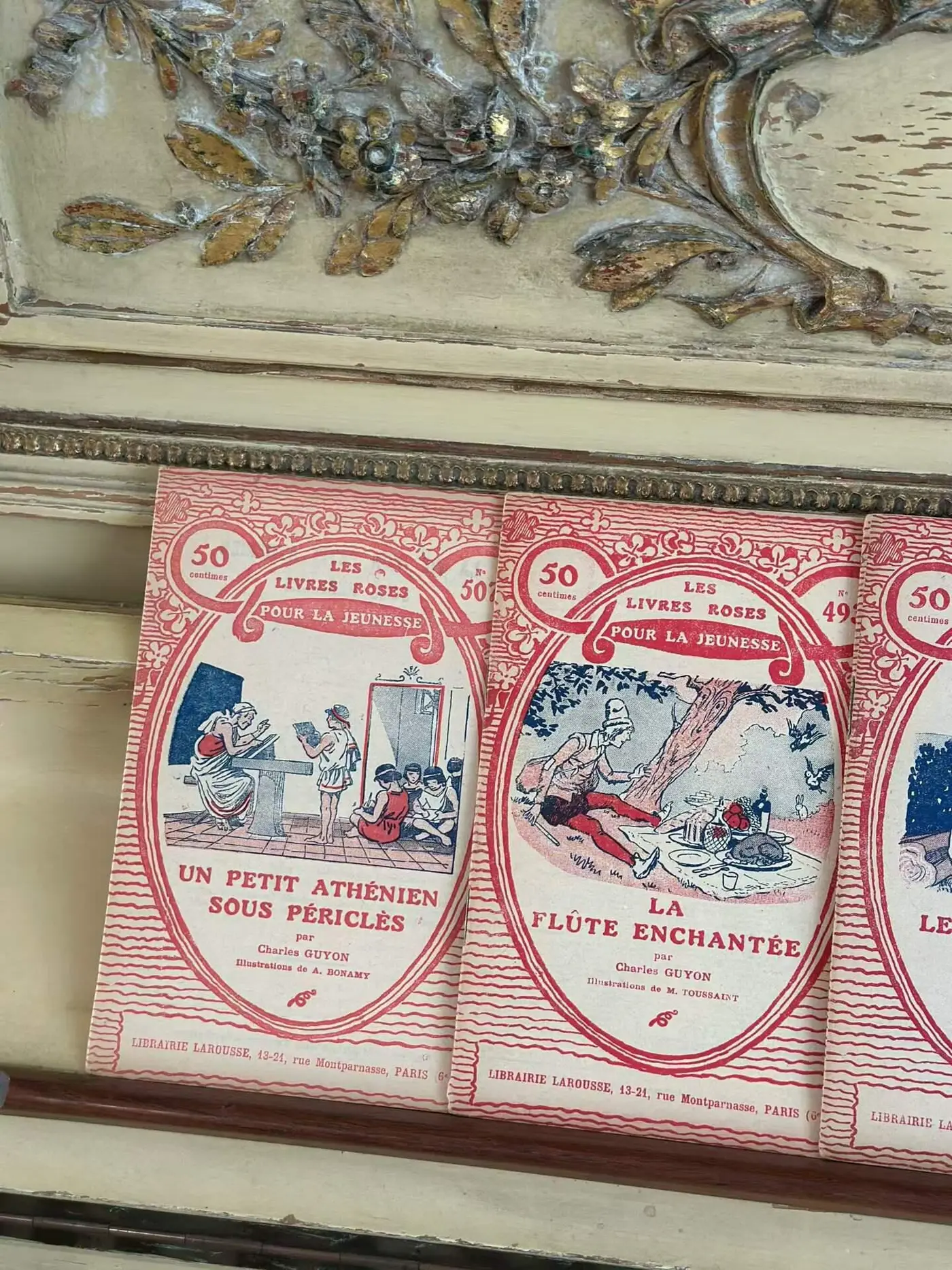French Vintage Larousse 'Les Livres roses pour la jeunesse' Children's Book