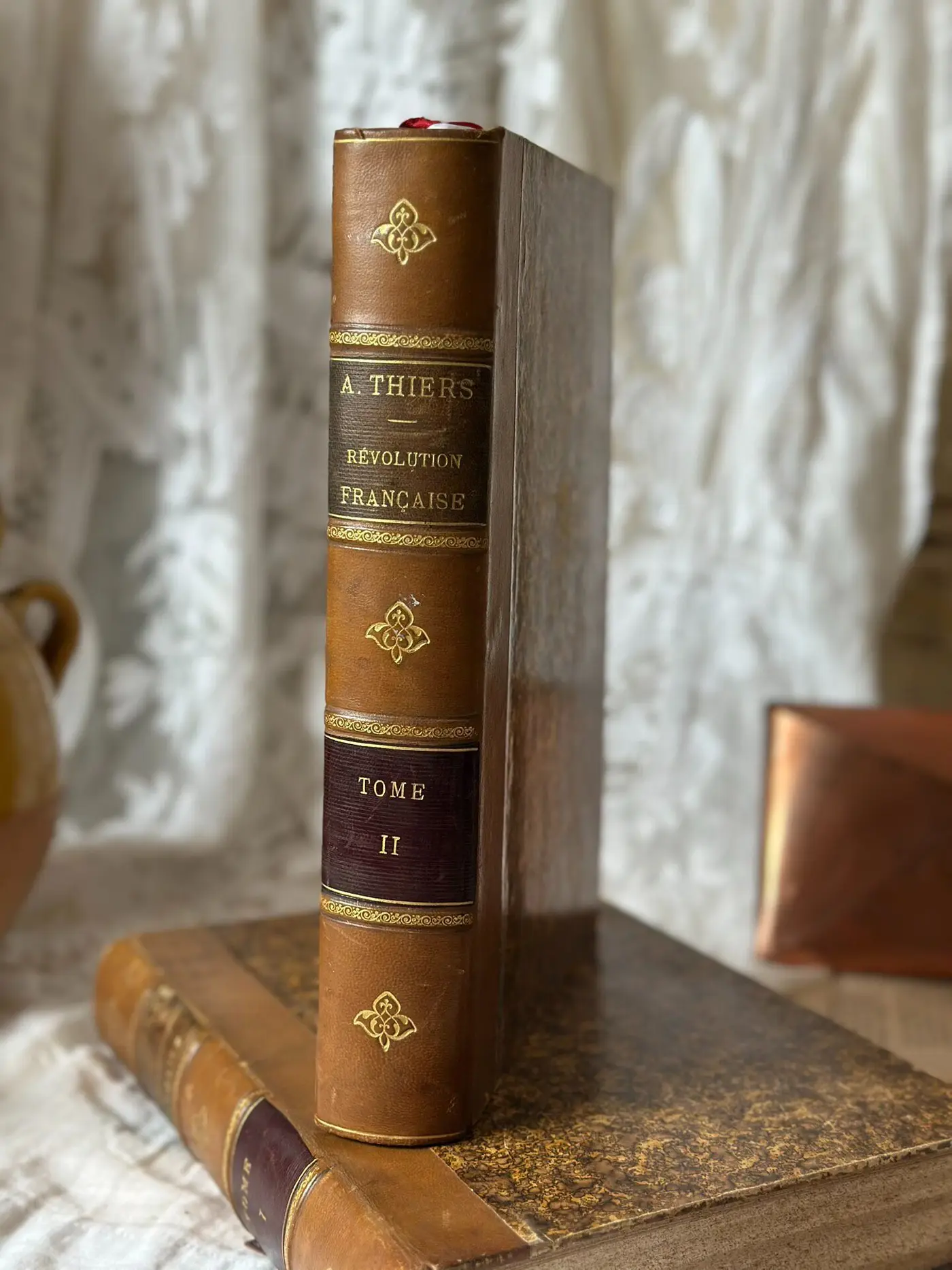 Histoire de la Révolution française, Vol. II — Vintage French Illustrated Edition, Gilt Leather Spine