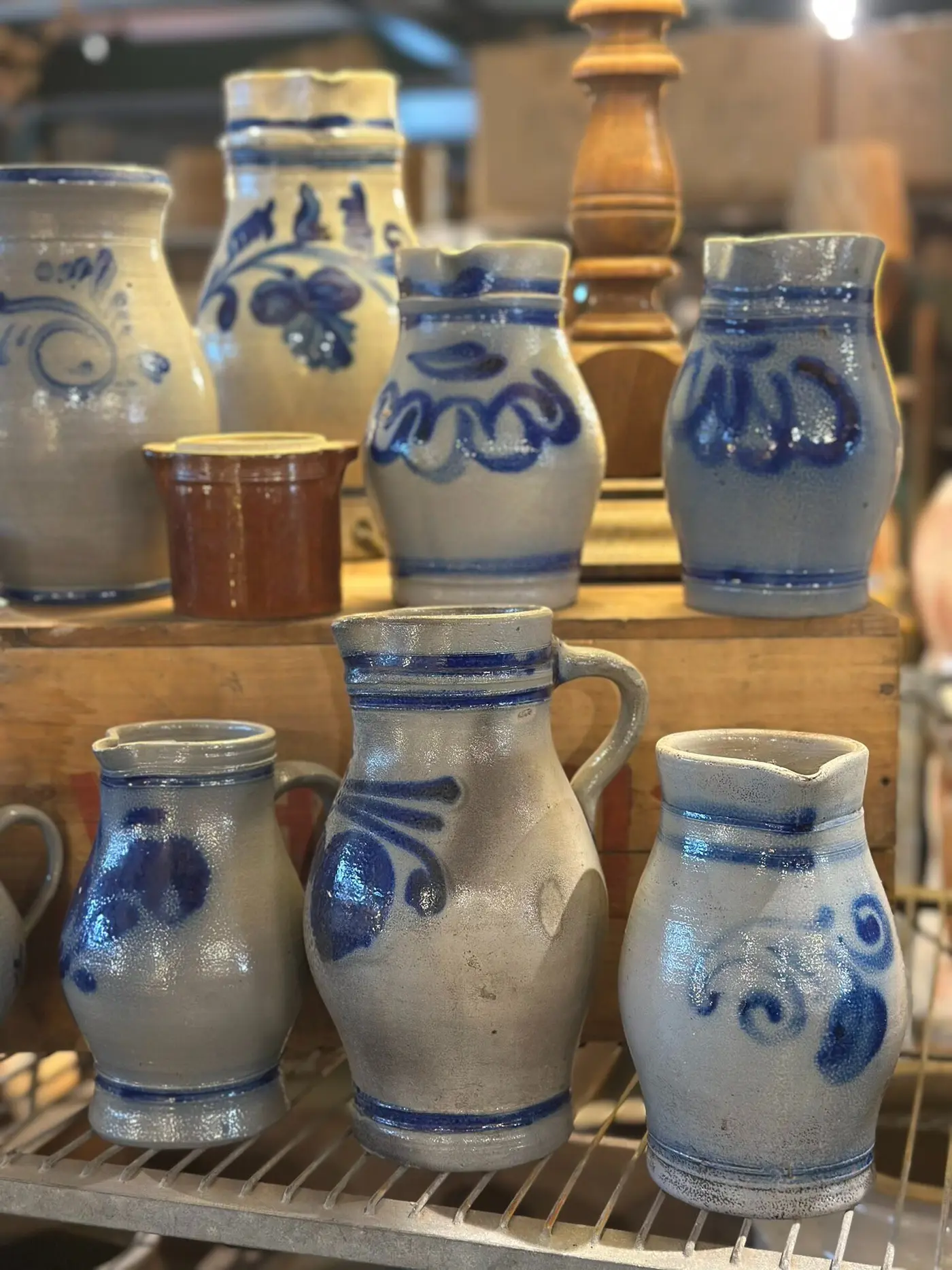 Collection of French Vintage Earthenware Jars