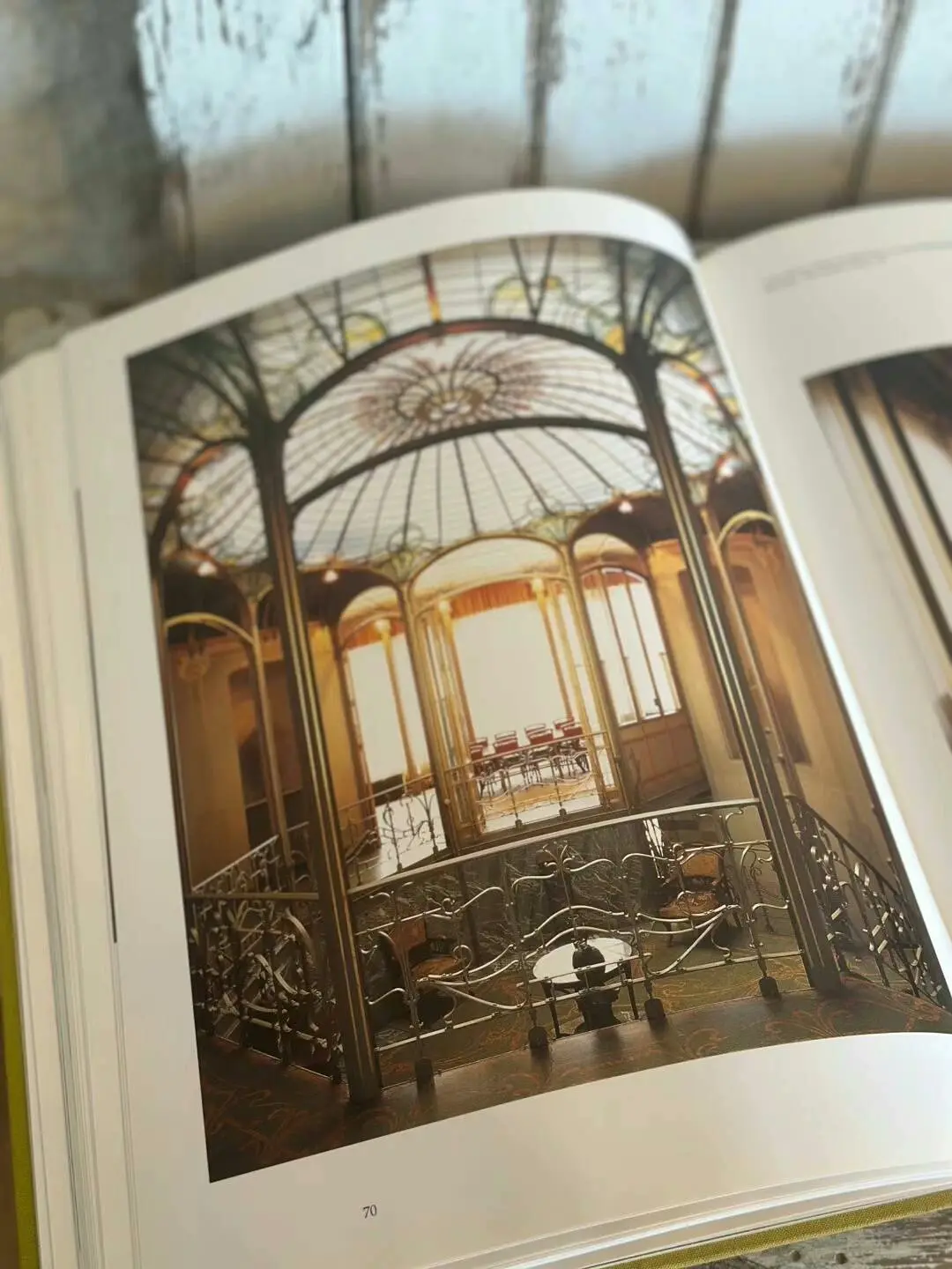 Vintage French-language Book on Belgian Art Nouveau Architecture, Illustrated