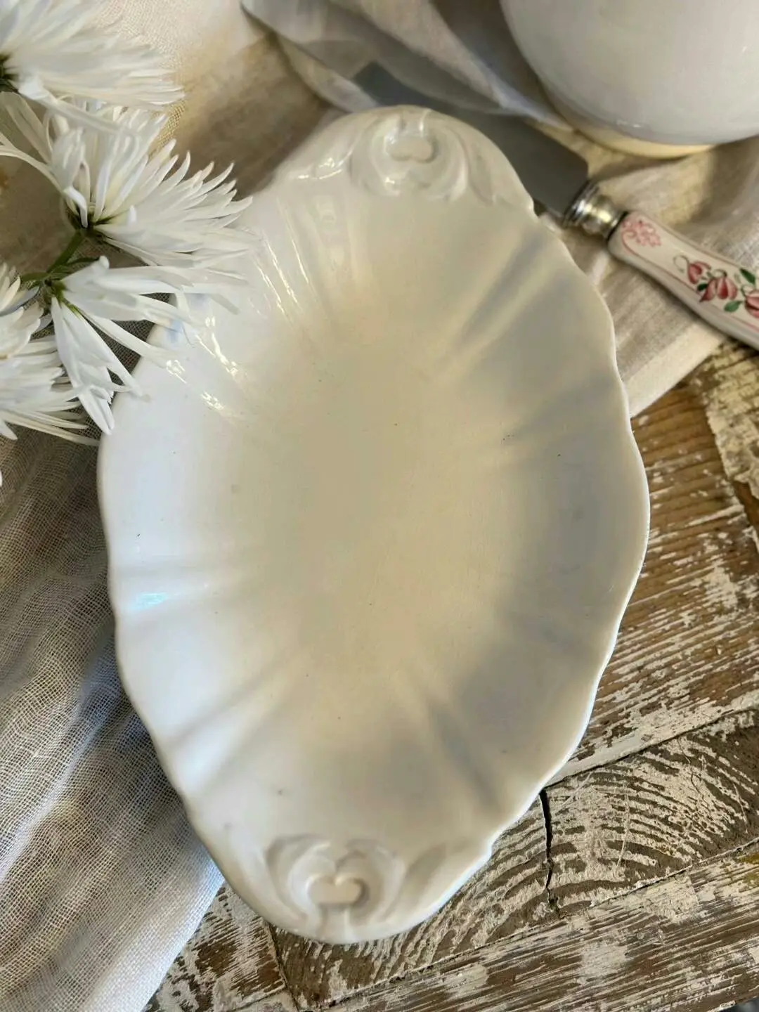 German Franz Ant Mehlem Vintage Diamond-Shaped Dish