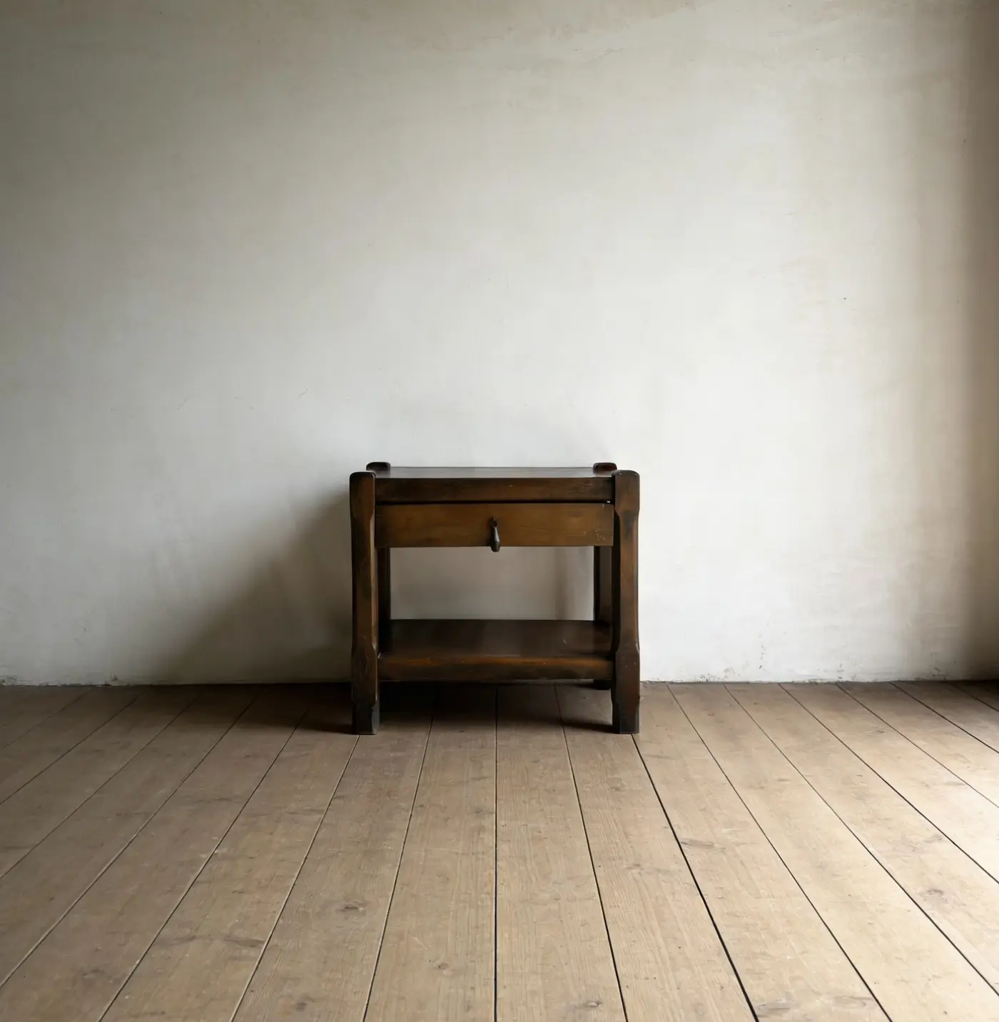 French Country Solid Wood Bedside Cabinet