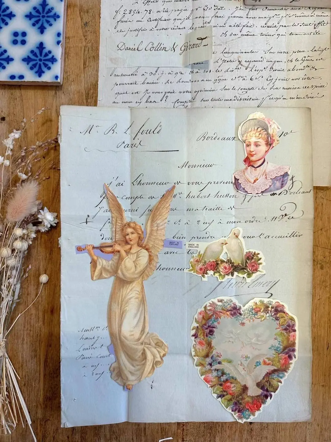 Victorian-Style Vintage Lithographic Paper Cards