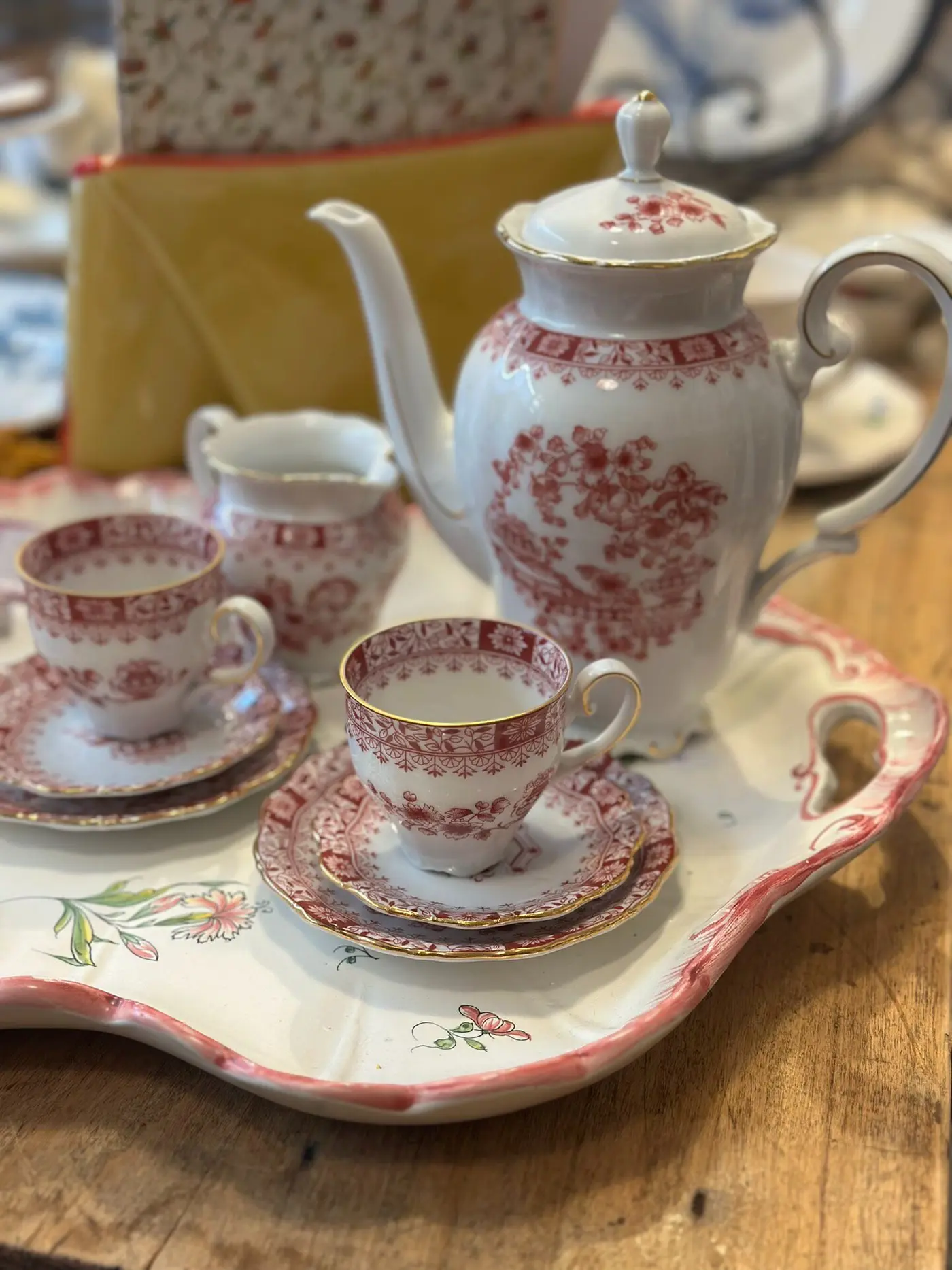 Seltmann Weiden Espresso Service (c.1954) — Coffee Pot, Milk Jug & Two Cup Sets