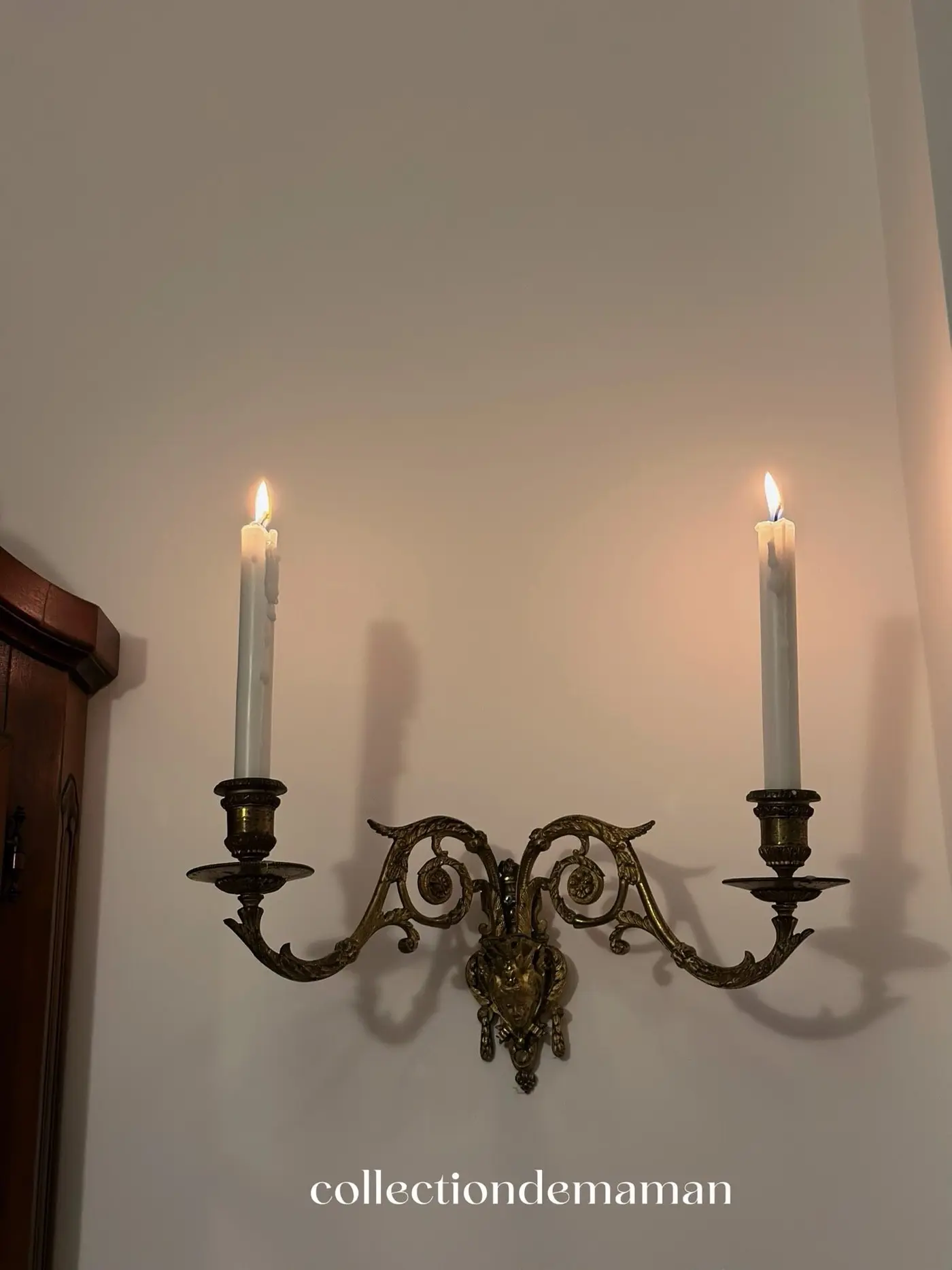 19th-Century French Brass Candle Sconce