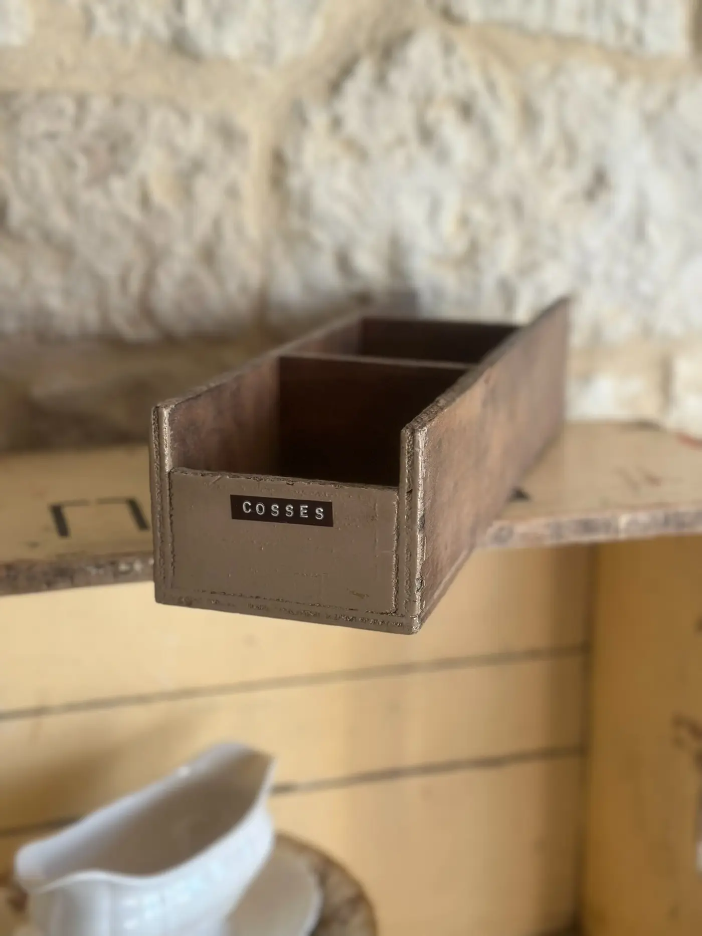Vintage French Craftsman's Multi-Drawer Storage Box