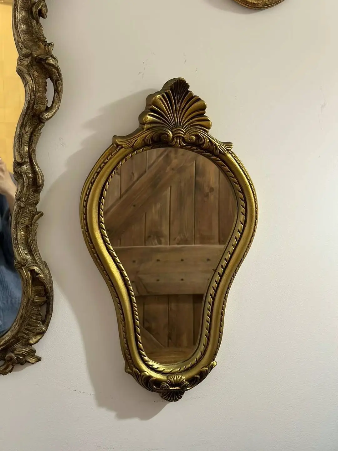 Vintage Gilded Medium-Sized Antique Mirror