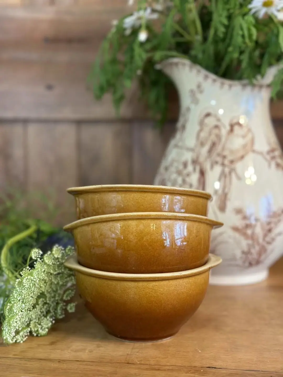 French Vintage Provençal Ceramic Bowl