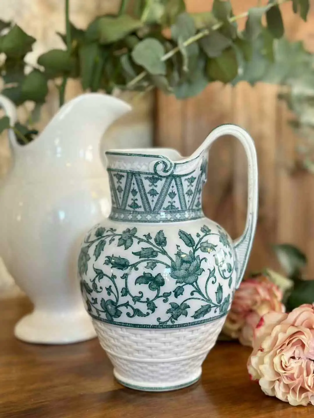 French Country Vintage Small Water Jug