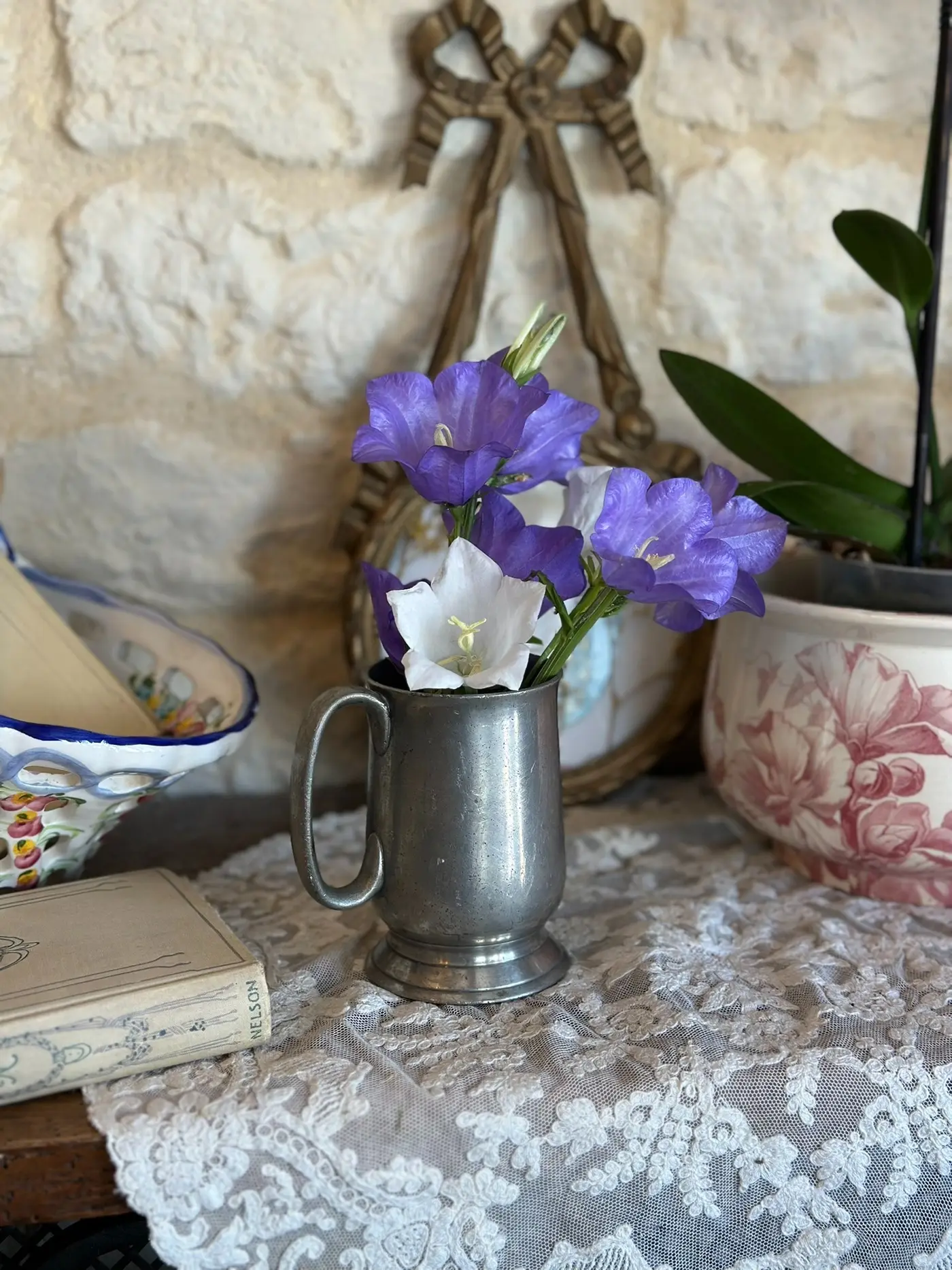French Vintage Pewter Cup