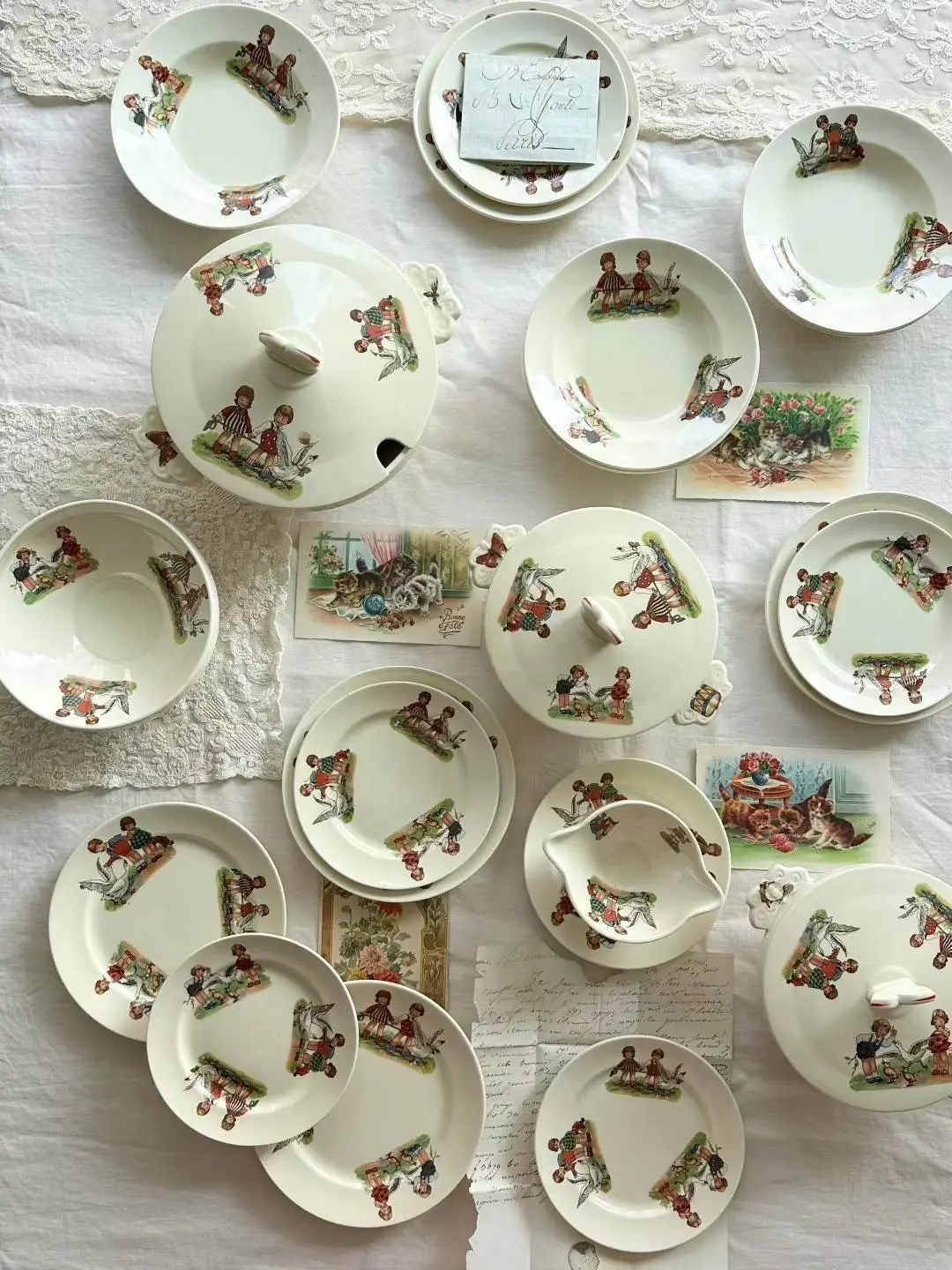 Société Céramique Dutch Children's and Doll Dinnerware (early–mid 20th century)