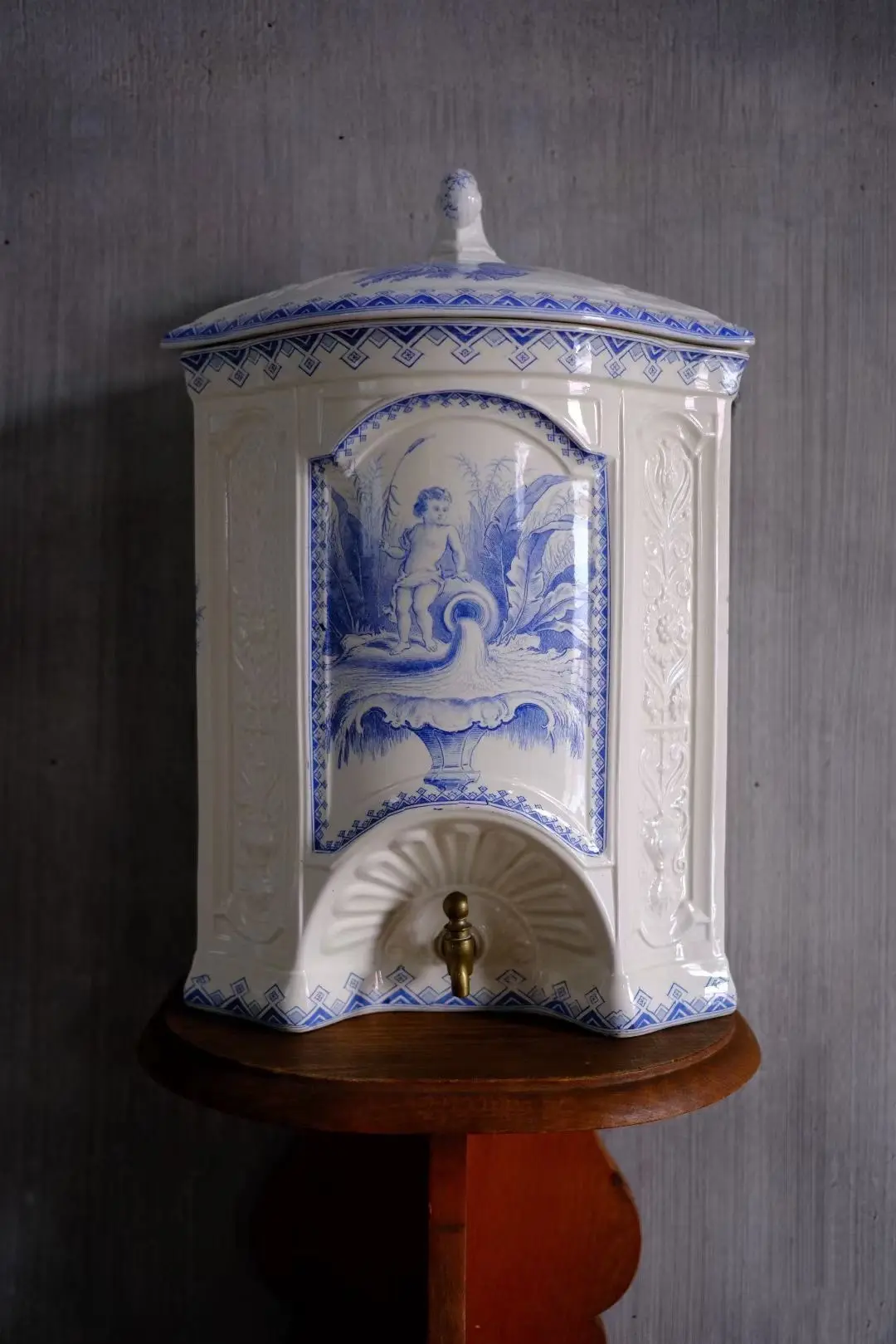 Rare Small Cherub Wall Fountain — With Imperfections