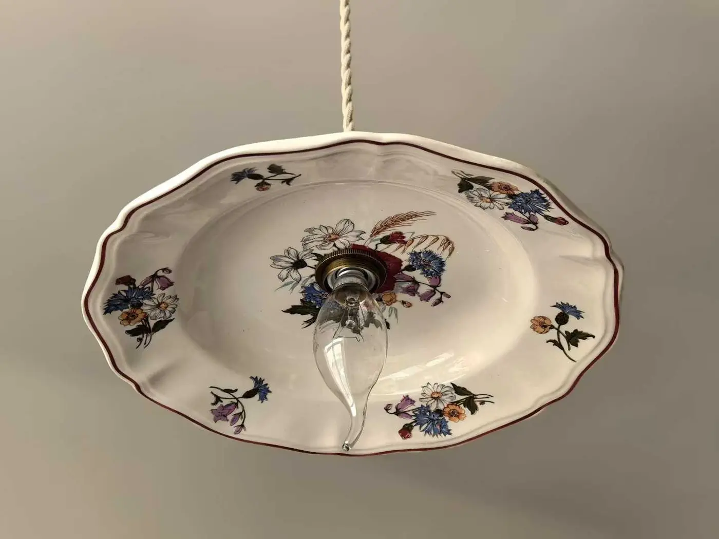 Collection of French Vintage Plate Chandeliers
