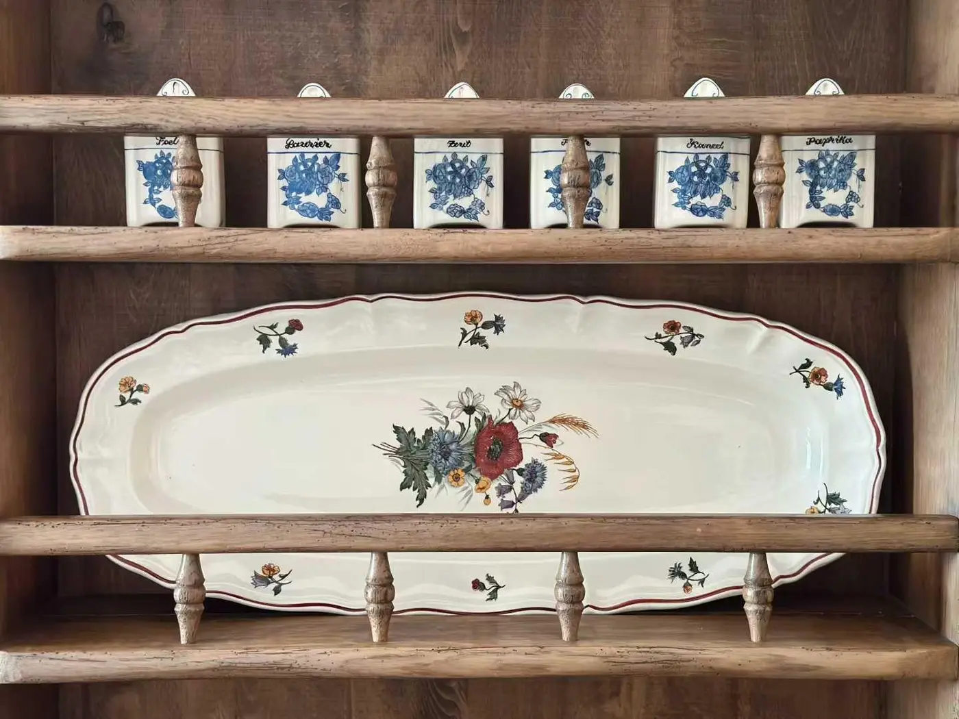 Sarreguemines Country Series Long Fish Platter, 59 x 24 cm