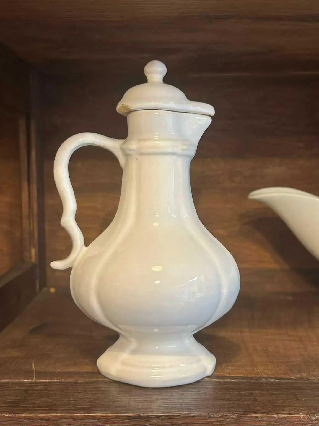 French vintage ceramic oil and vinegar cruet