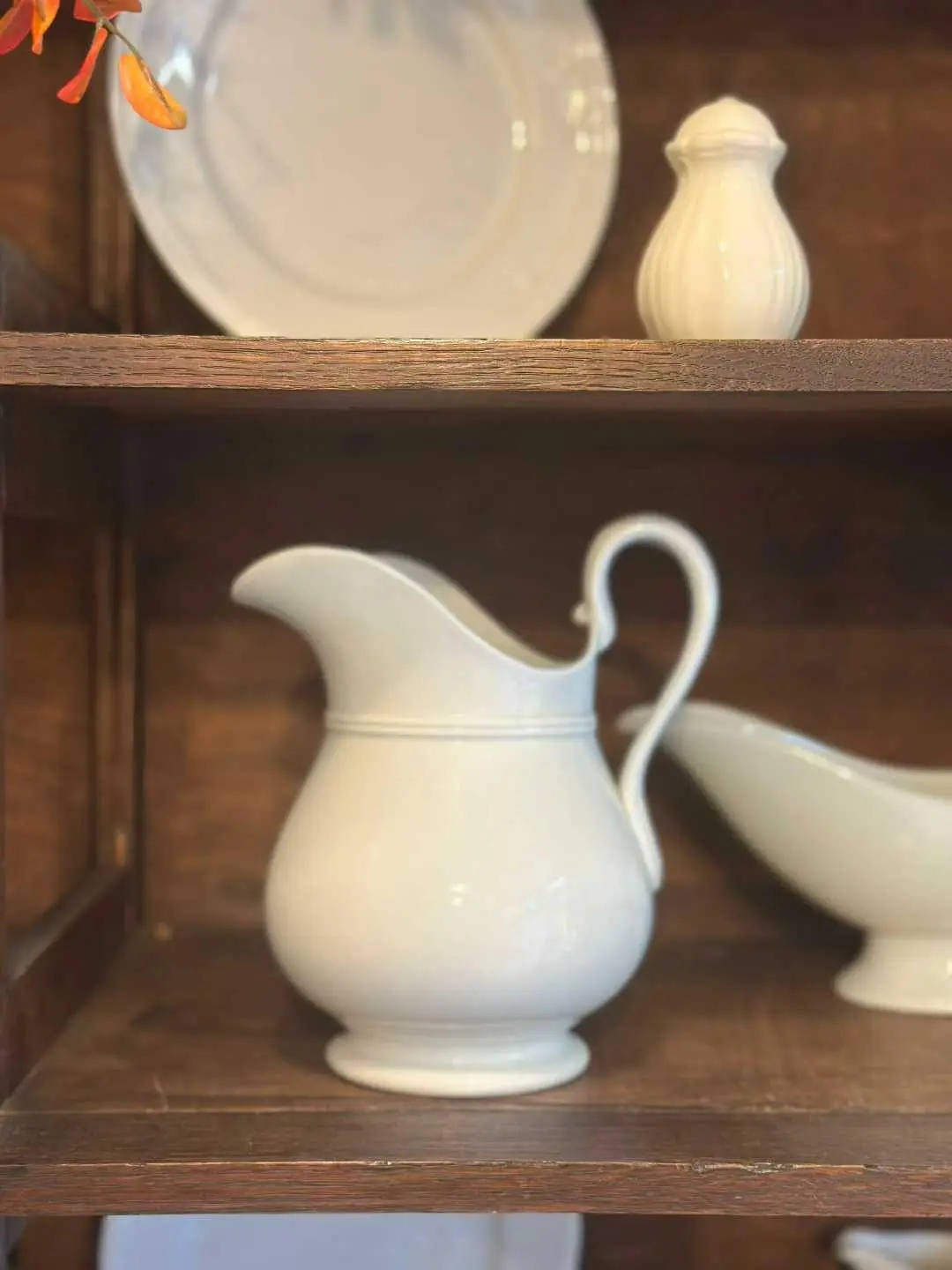 Small French Longwy White Earthenware Jar