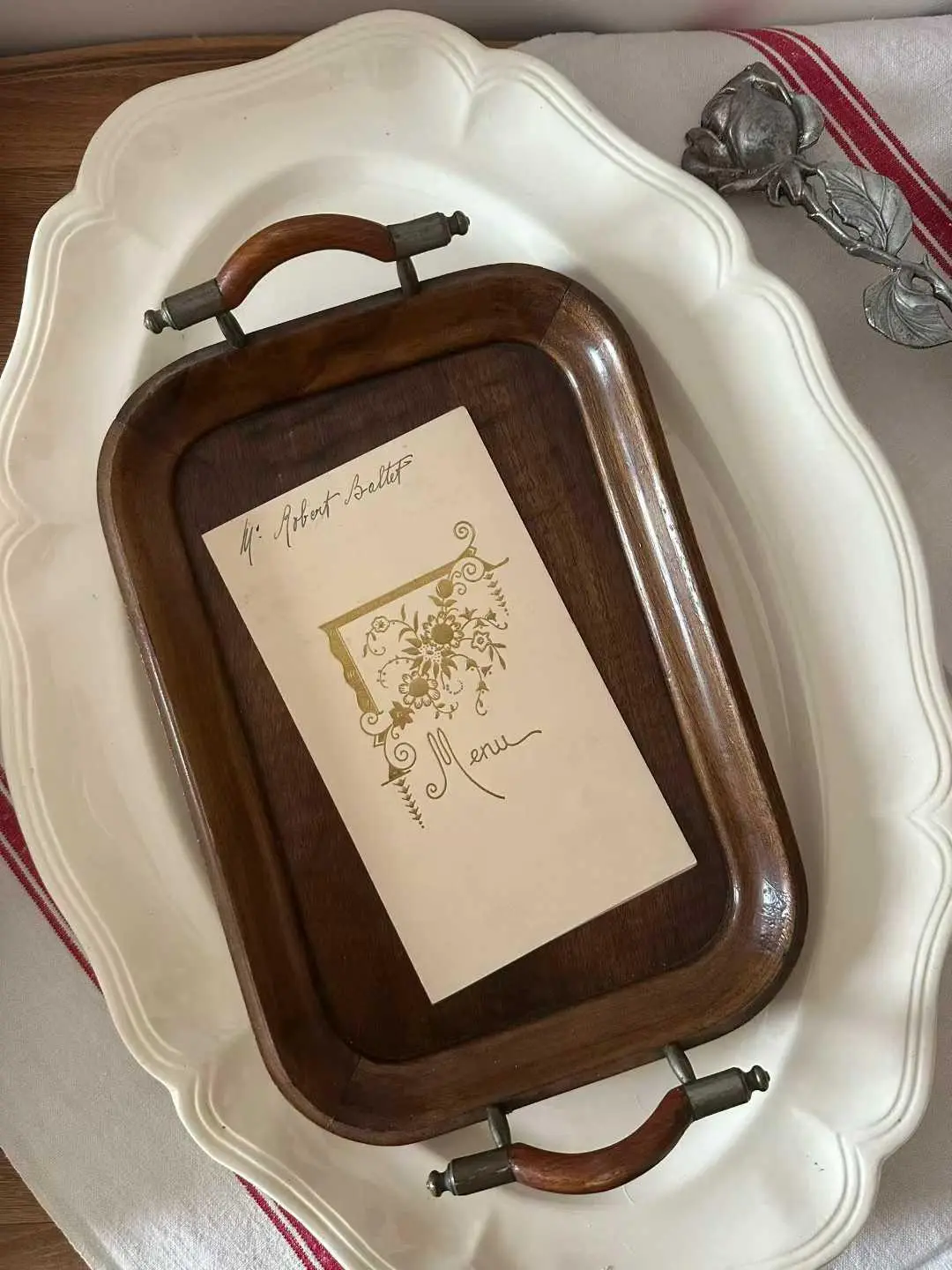 Antique French Menu, 27 December 1932